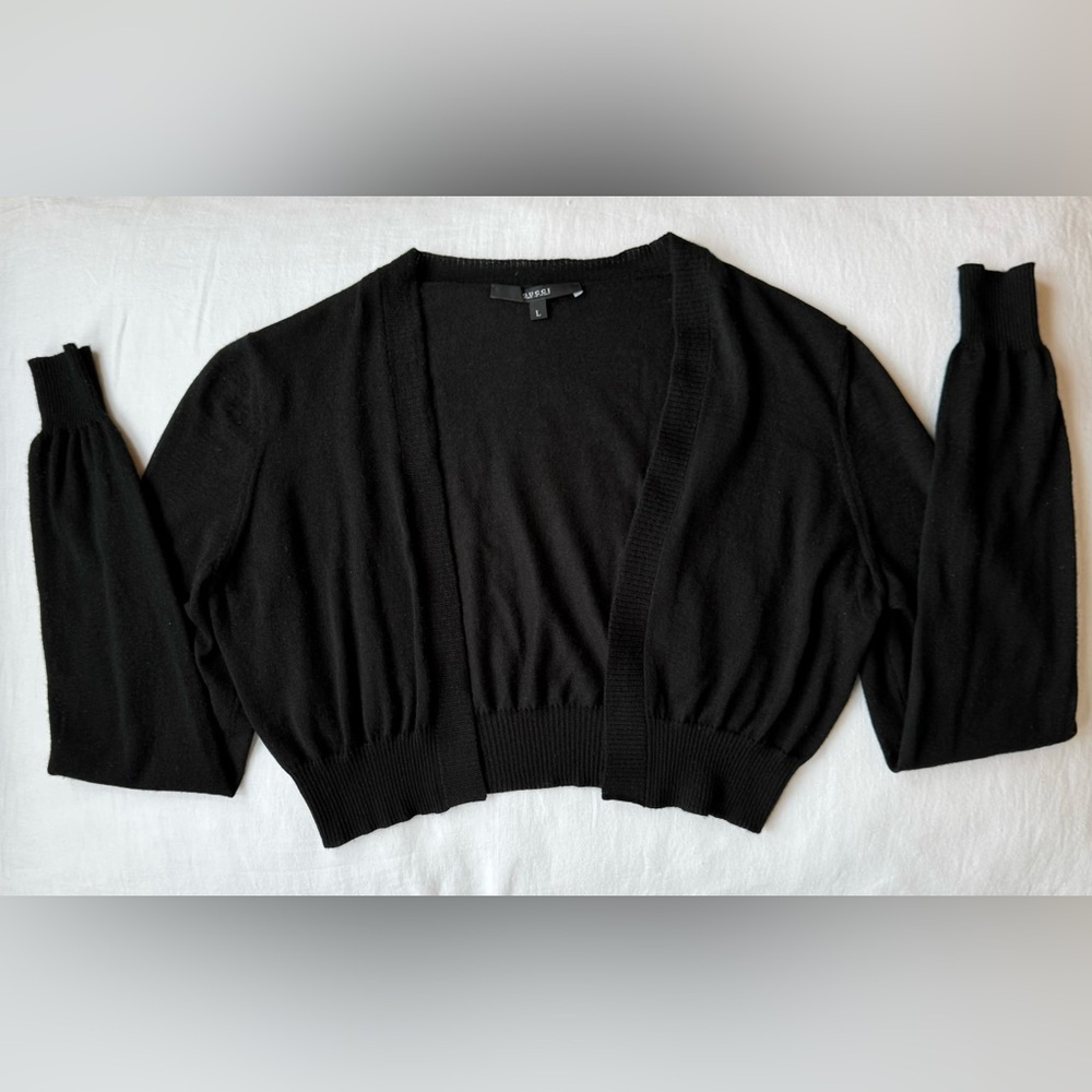 Gucci Shrug 100% Cashmere Black Size Large